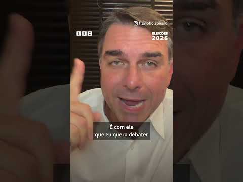 Flávio Bolsonaro promete reduzir impostos e gastos e critica governo Lula