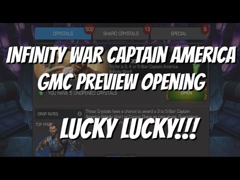 Infinity War Captain America 5 Star Grandmaster Crystal Opening - Marvel Contest Of Champions