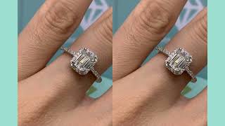 1.0 Carat Cushion Moissanite Engagement Ring Review by shopmoissanite.co.uk