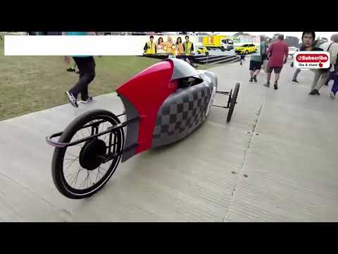 the electric velomobile shows the gap between cars and bicycles