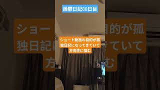 躁鬱日記88日目#vlog＃孤独＃躁鬱#独身
