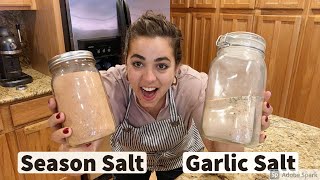 Homemade Seasoned Salt and Garlic Salt