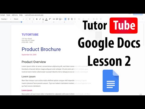Google Docs Tutorial Lesson 1 Accessing Google Docs with your Google Account