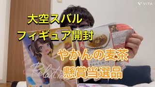 やかんの麦茶懸賞当選品華味鳥カレー&大空スバルさんフィギュア開封