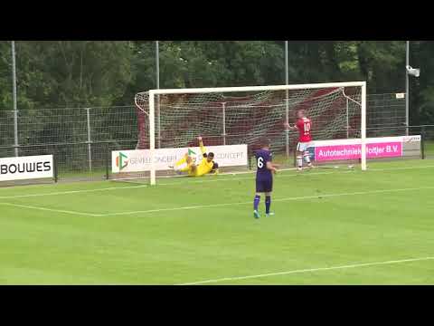 Football. Absolutely crazy shot from 60 m from Martins Indi Bruno in match AZ Alkmaar-Anderlecht