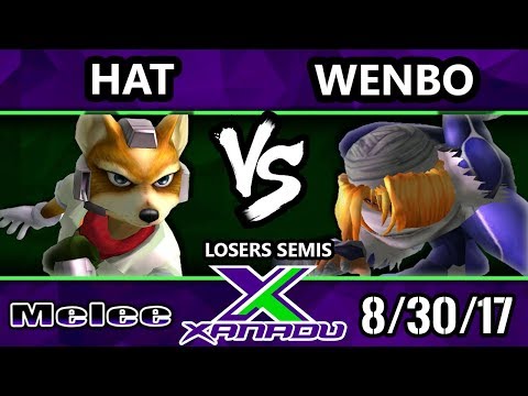 S@X 217 - Wenbo (Fox, Marth) Vs. Hat (Sheik, Marth) - Smash Melee Losers Semis - SSBM