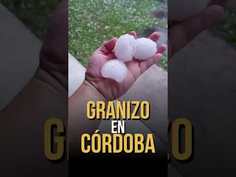 GRANIZO en CÓRDOBA: Fuerte tormenta afectó a Mendiolaza, Bialet Massé y Alicia