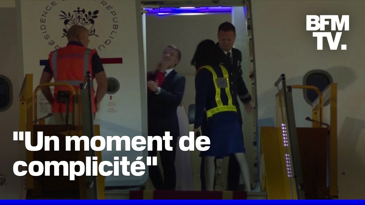 Les images d'un coup de Brigitte Macron sur le visage d'Emmanuel Macron suscite des commentaires