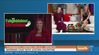 Actress Justina Valentine talks about her new holiday movie 'Fuhgeddabout Christmas' video