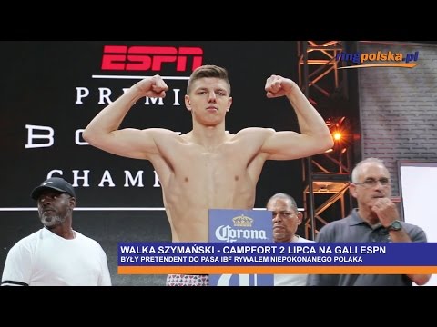 Szymański - Campfort 2 lipca na gali ESPN