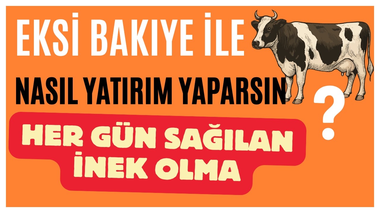 Her Ay Eksi Bakıyede Olan Nasıl Yatırım Yapar Çin Sistemi Her Gün Sağılan İnek Olma