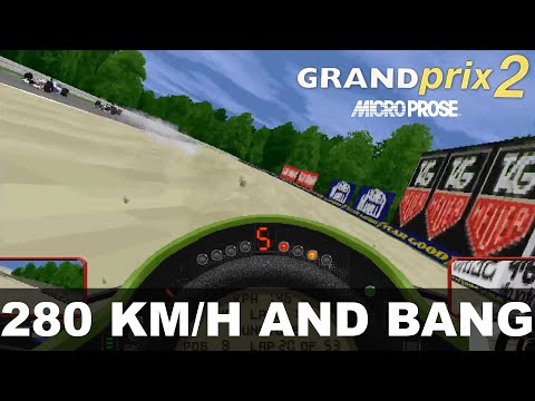 Grand Prix 2 - Crash at Curva Grande (Mechanical Failure at 280 kph)