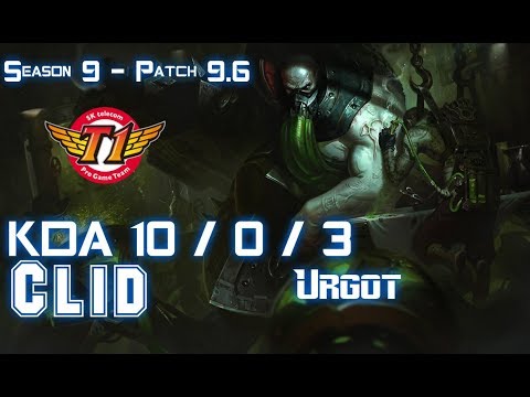 SKT Clid URGOT vs NUNU Jungle - Patch 9.6 KR Ranked
