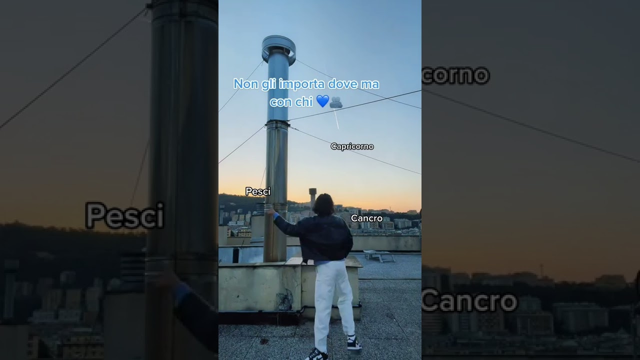 NON GLI IMPORTA DOVE MA CON CHI