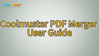 Coolmuster PDF Merger: Merge Multiple PDF Files into One