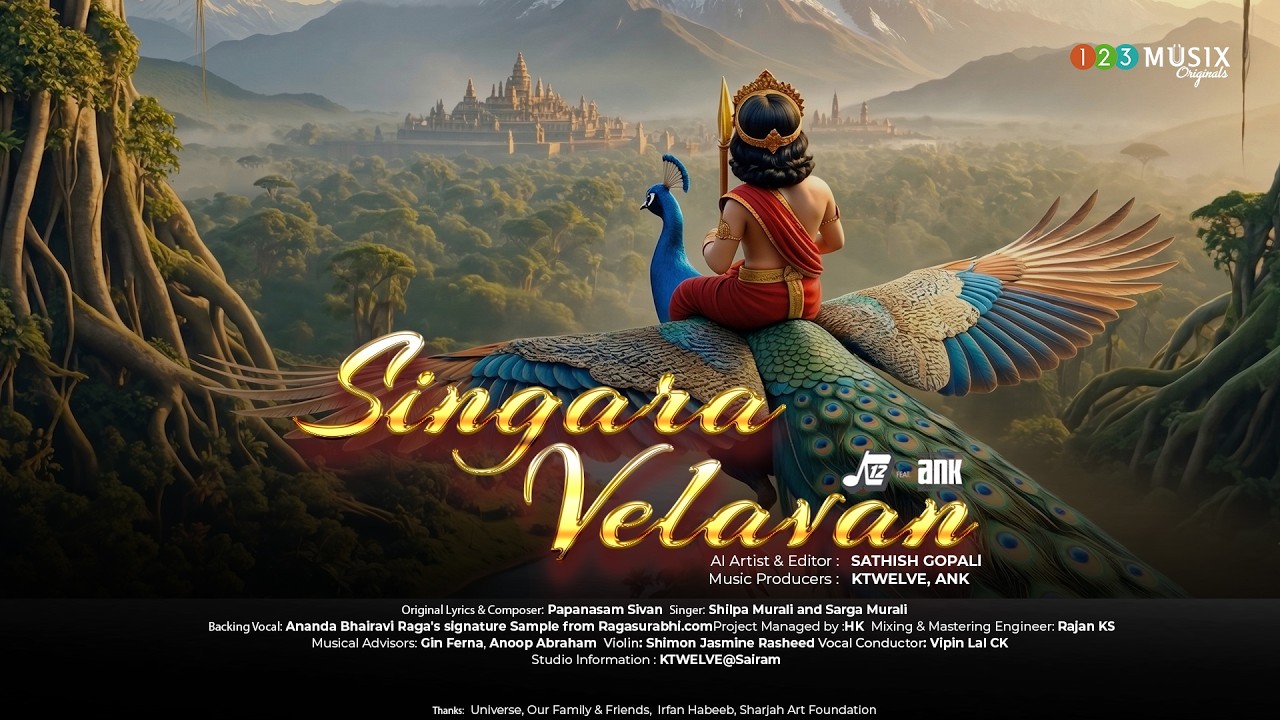 Singara Velavan | Murugan Devotional Song | KTWELVE | ANK | Shilpa Murali | Sarga Murali