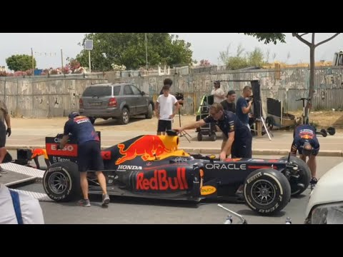 L'auto F1 della Red Bull a Palermo, le incredibili immagini girate durante le riprese dello spot