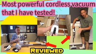 Cordless Vacuum Cleaner Review 2025 | 580W 48KPA Powerful Stick Vacuum Unboxing & Test