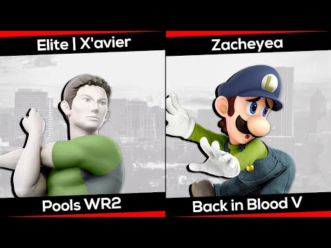 Elite | X'avier (Wii Fit Trainer) vs. Zacheyea (Luigi) - Back in Blood V - SSBU Pools WR2