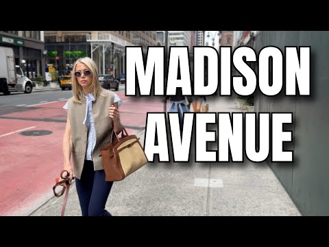 NEW YORK CITY Walking Tour [4K] - MADISON AVENUE - Where Money Talks