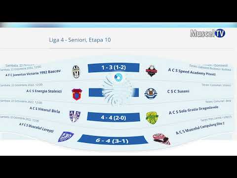 Jurnal MUSCEL TV 25.10.2022 Sport - Fotbal - Liga  a IV-a rezultate