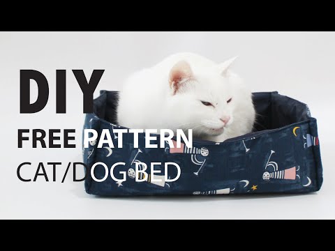 DIY - Cat/Dog Bed (FREE PATTERN INCLUDED - 2 SIZES)