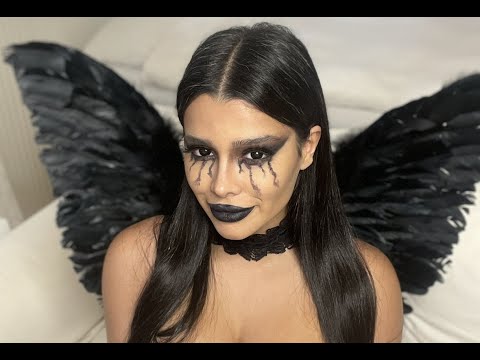Dark Angel Inspired Makeup Tutorial for Halloween using Black Circle Lenses