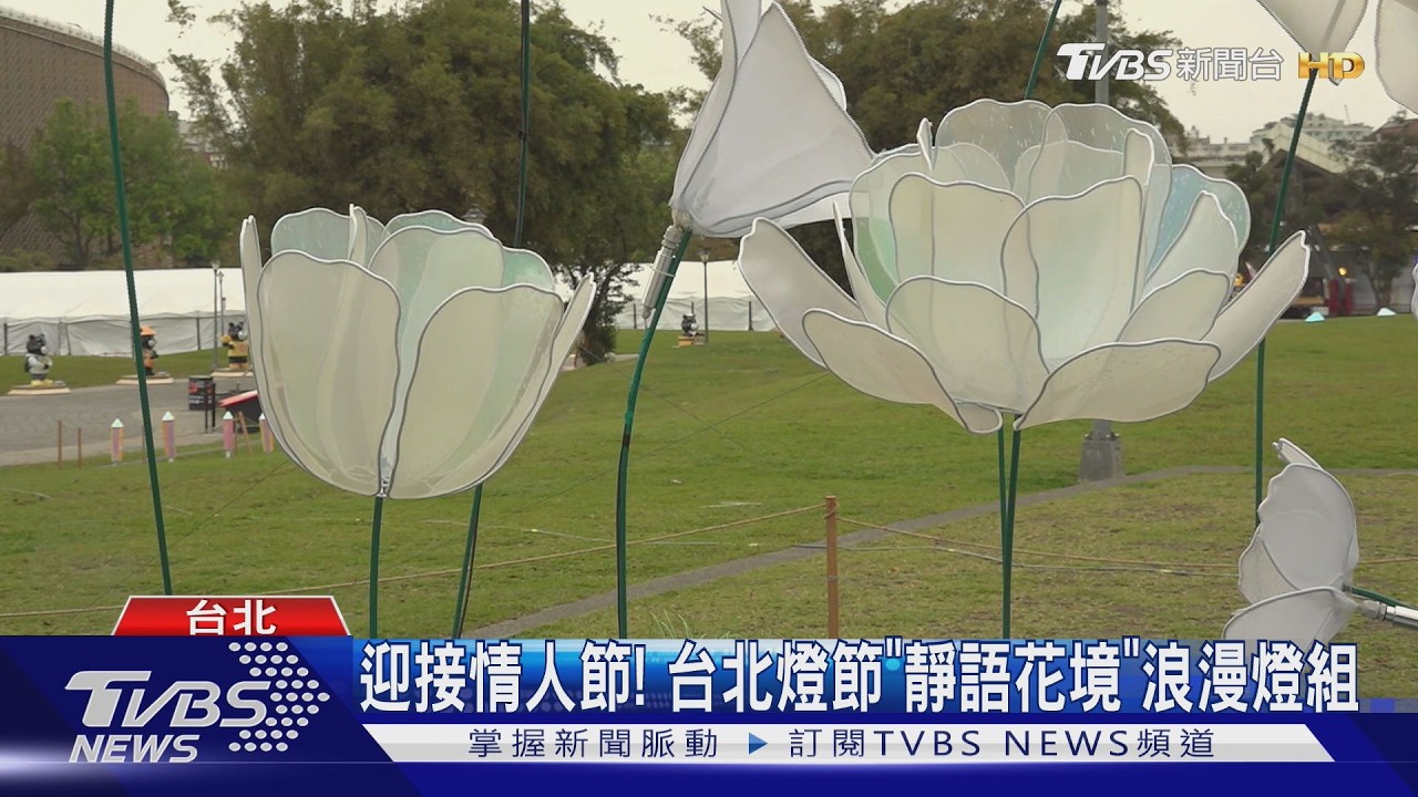 迎接情人節!台北燈節「靜語花境」浪漫燈組