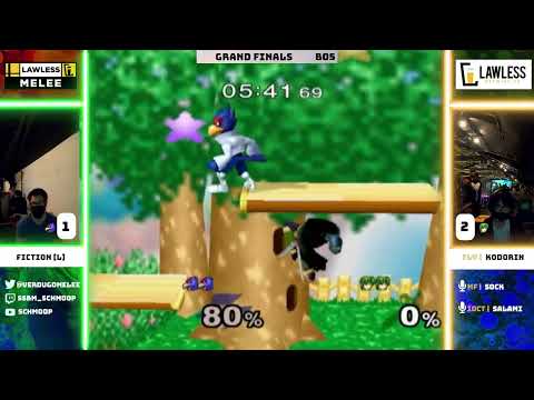 Fiction (Falco) vs Fly | KoDoRiN (Marth) - GRAND FINALS - Lawless Melee #1