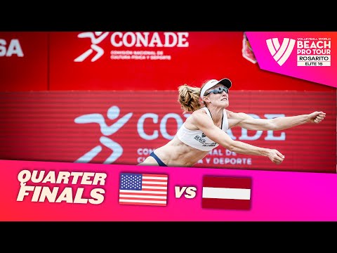 Day/April vs. Kravcenoka/Graudina - Quarterfinal Highlights of Rosarito 2022 #BeachProTour