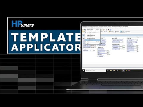 How to use the Template Applicator/Editor in VCM Editor | HP Tuners