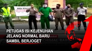 Download lagu Sambut Normal Baru, Petugas Check Point Isi Waktu Senggang dengan Berjoget Bersama | tvOne mp3