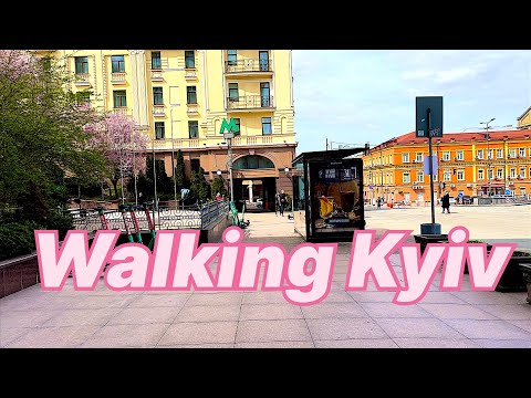 Kyiv city Center - Walking Tour Part 3 Ukraine 4K HDR