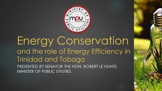 HM Presentation Energy Conservation role of Energy Efficiency in T&T