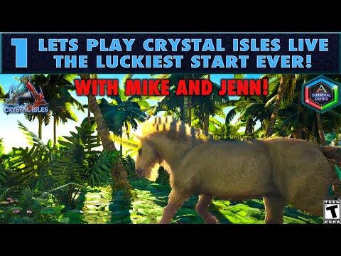 Let's Play Crystal Isles Live: Episode 1 - The Luckiest Start on Crystal Isles EVER!