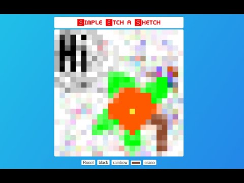 Etch A Sketch App In Javascript With Source Code Source Code Projects