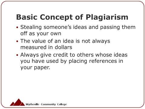 Plagiarism and Academic Honesty