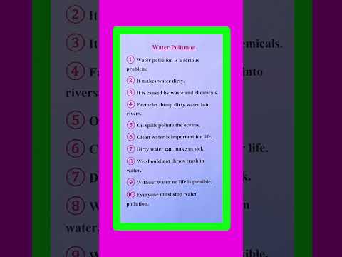 Essay On Water Pollution in English/Water Pollution Essay in English/Essay On Water Pollution