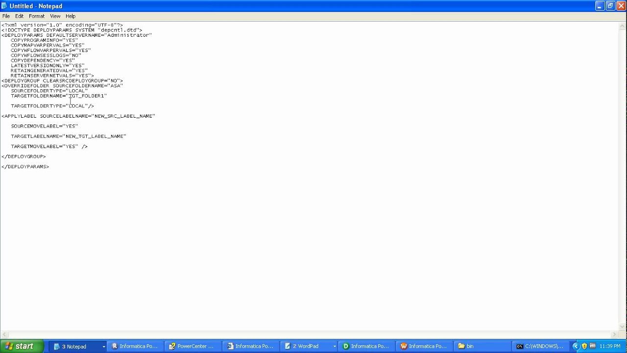 Informatica : Migrating Informatica Objects From Command Line.avi