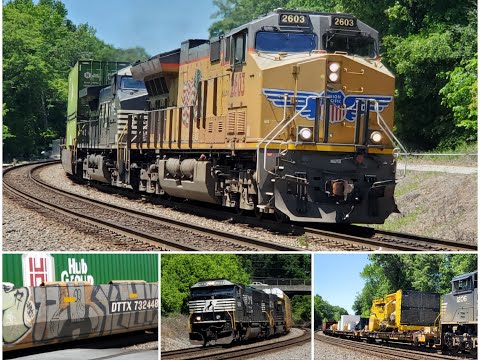 5-1-2021: UP Power on 226 & 370, G88 Transfer Move, CAT Equipment on NS 372, and More @ Mableton, GA