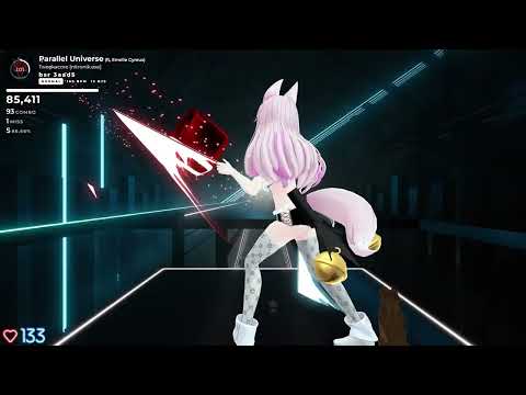 [Beat Saber][Tailcam] Parallel Universe (ft. Emelie Cyréus) / Tweekacore