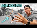 4 Tips For a BIGGER Kick Serve #tennis