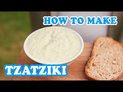 How To Make Tzatziki (Greek Style Garlic Dip)