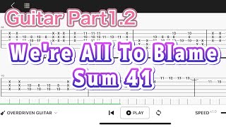 ?TAB?We're All To Blame/Sum41???????????????Guitar tutorial