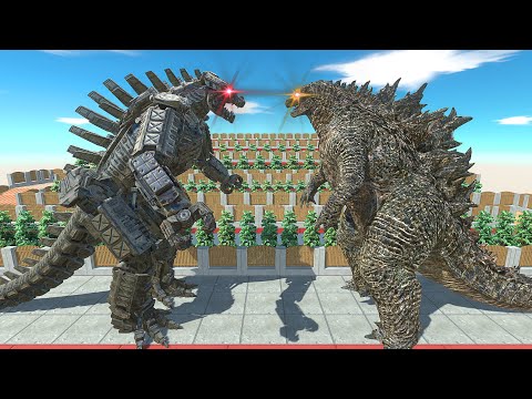 MECHA GODZILLA VS GODZILLA DEATH CLIMB - Animal Revolt Battle Simulator