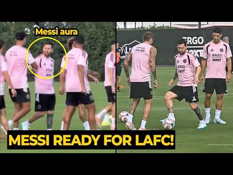 All teammates welcome MESSI BACK to full training ahead of LAFC