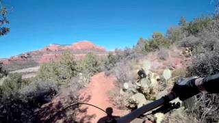 Aerie uphill section heading to Mescal.