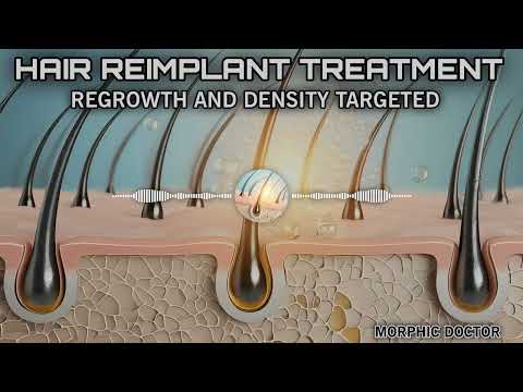 Hair reimplant treatment/regrowth and density/field