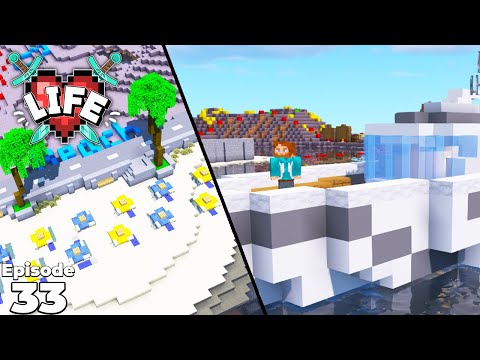 fWhip - X Life SMP : Starting the Beach Town & Boat Build!! #33 Minecraft Modded Survival