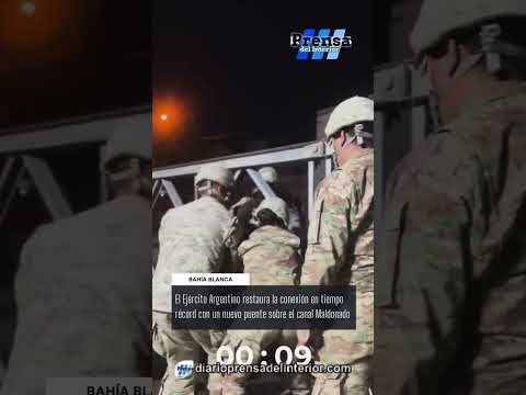 ESFUERZO Y DEDICACIÓN DEL EJÉRCITO ARGENTINO EN BAHÍA BLANCA